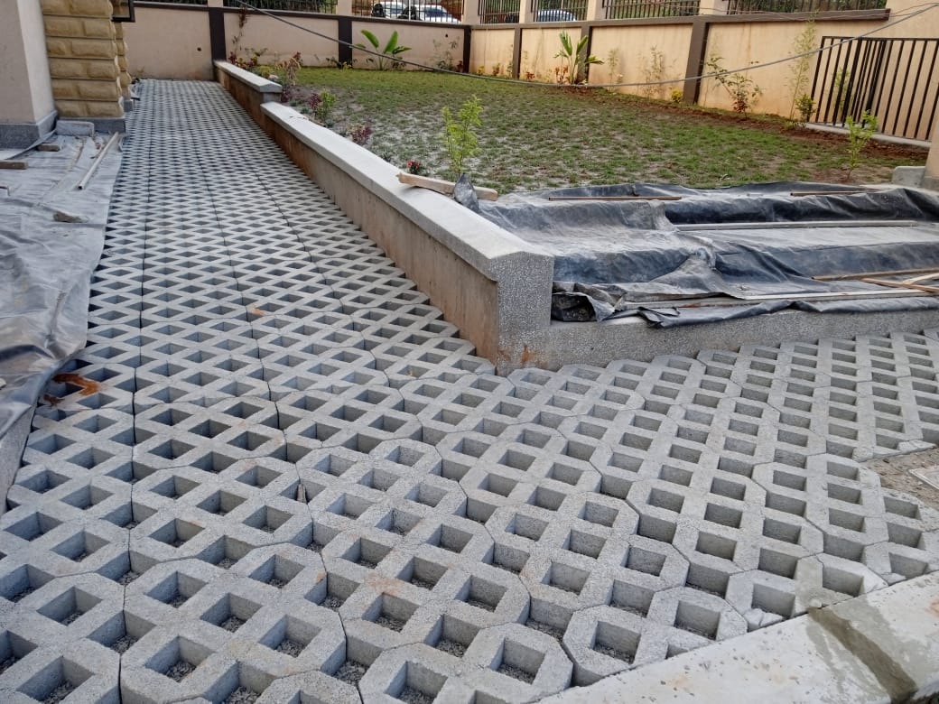 Lattice blocks-Grass Pavers